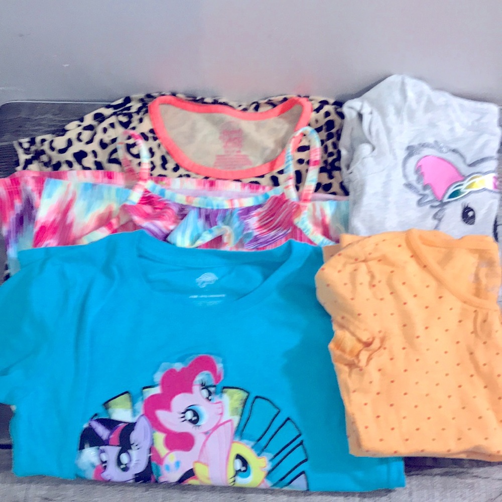 Girls Circo, Cherokee, My little pony, Faded Glory lot of 5 pieces size 6x-7